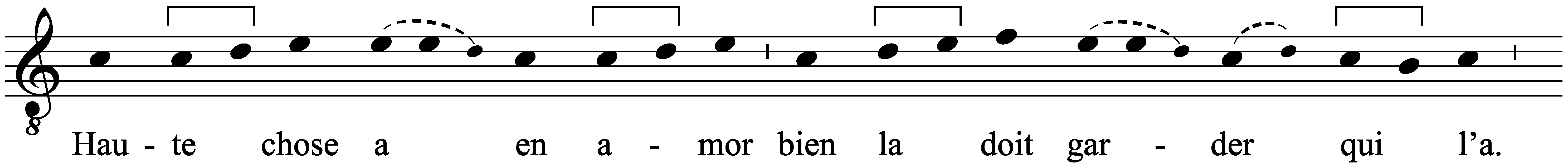 Work musical notation